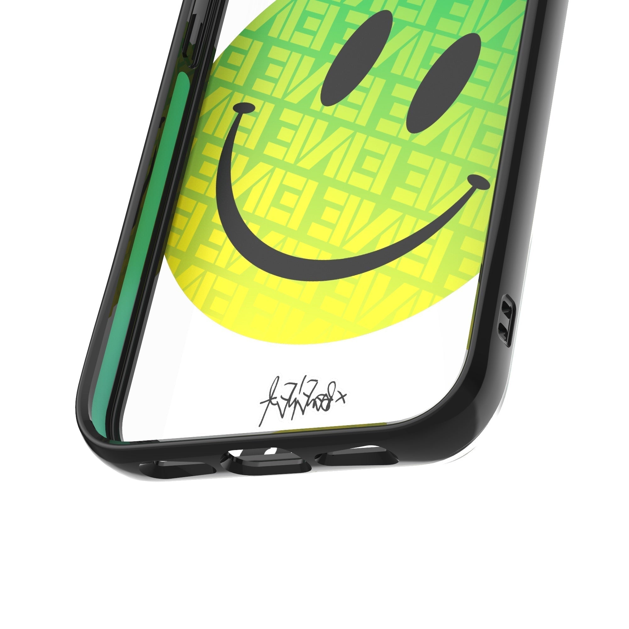 Green Smiley Protective Phone Case - Ben Eine
