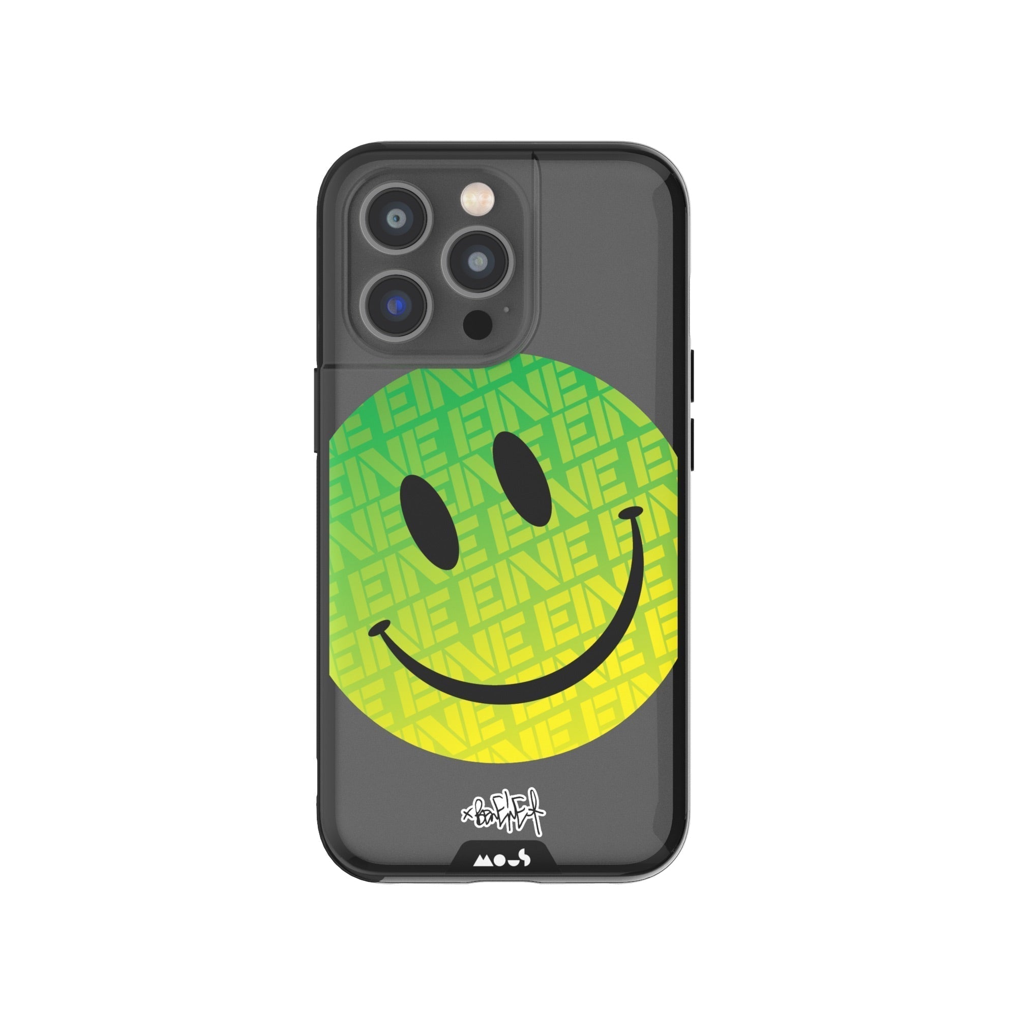 Green Smiley Protective Phone Case - Ben Eine