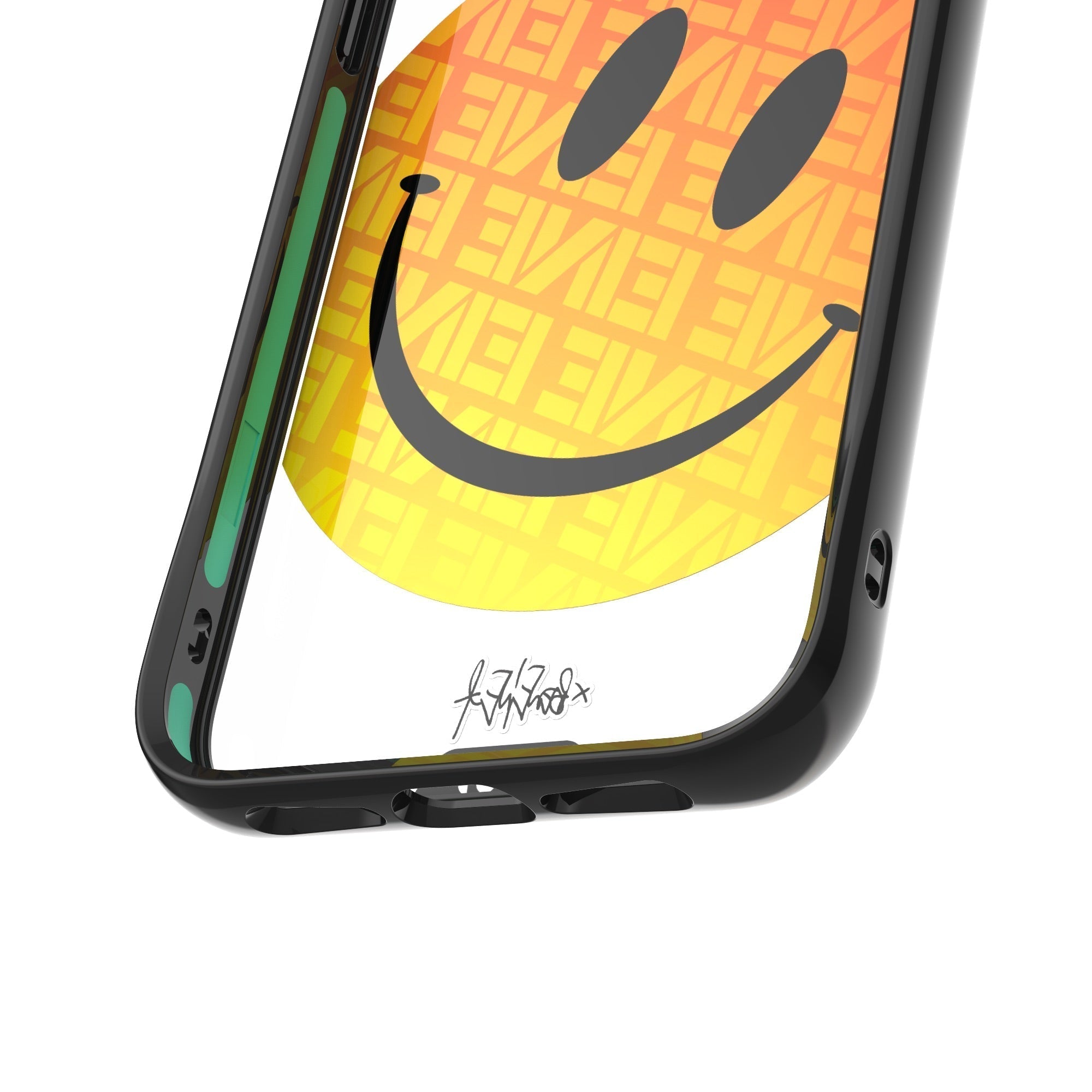 Orange Smiley Protective Phone Case - Ben Eine