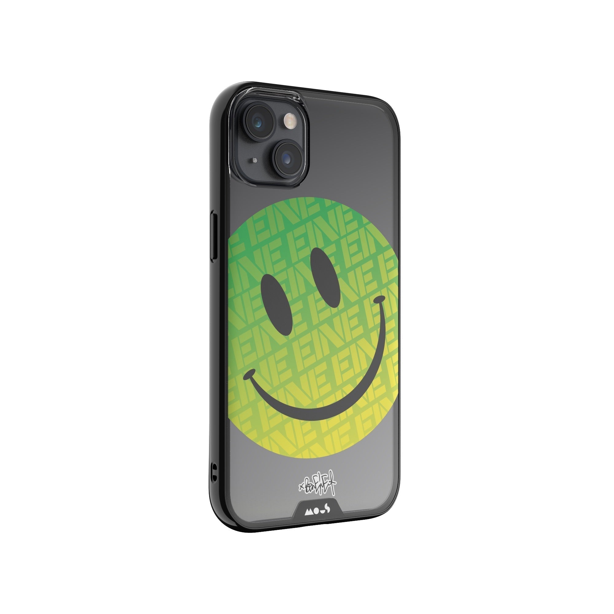 Green Smiley Protective Phone Case - Ben Eine MagSafe