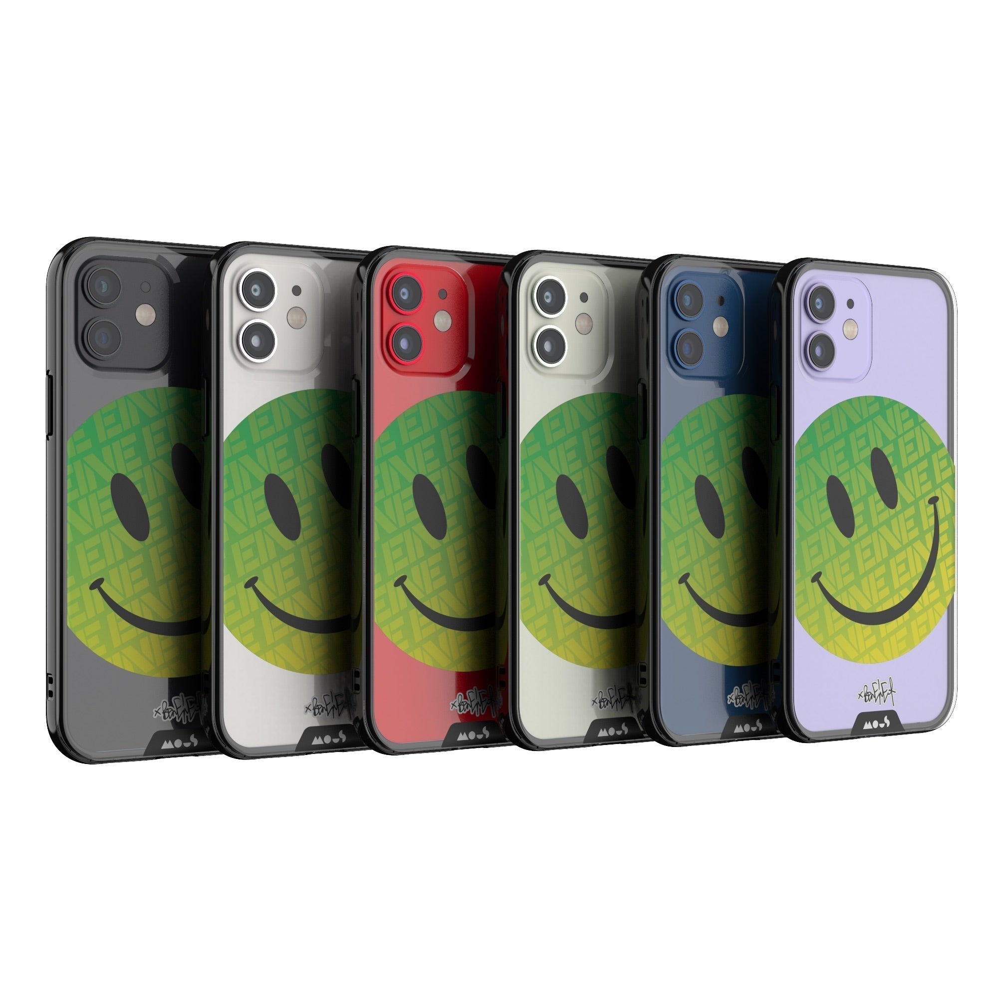 Green Smiley Protective Phone Case - Ben Eine