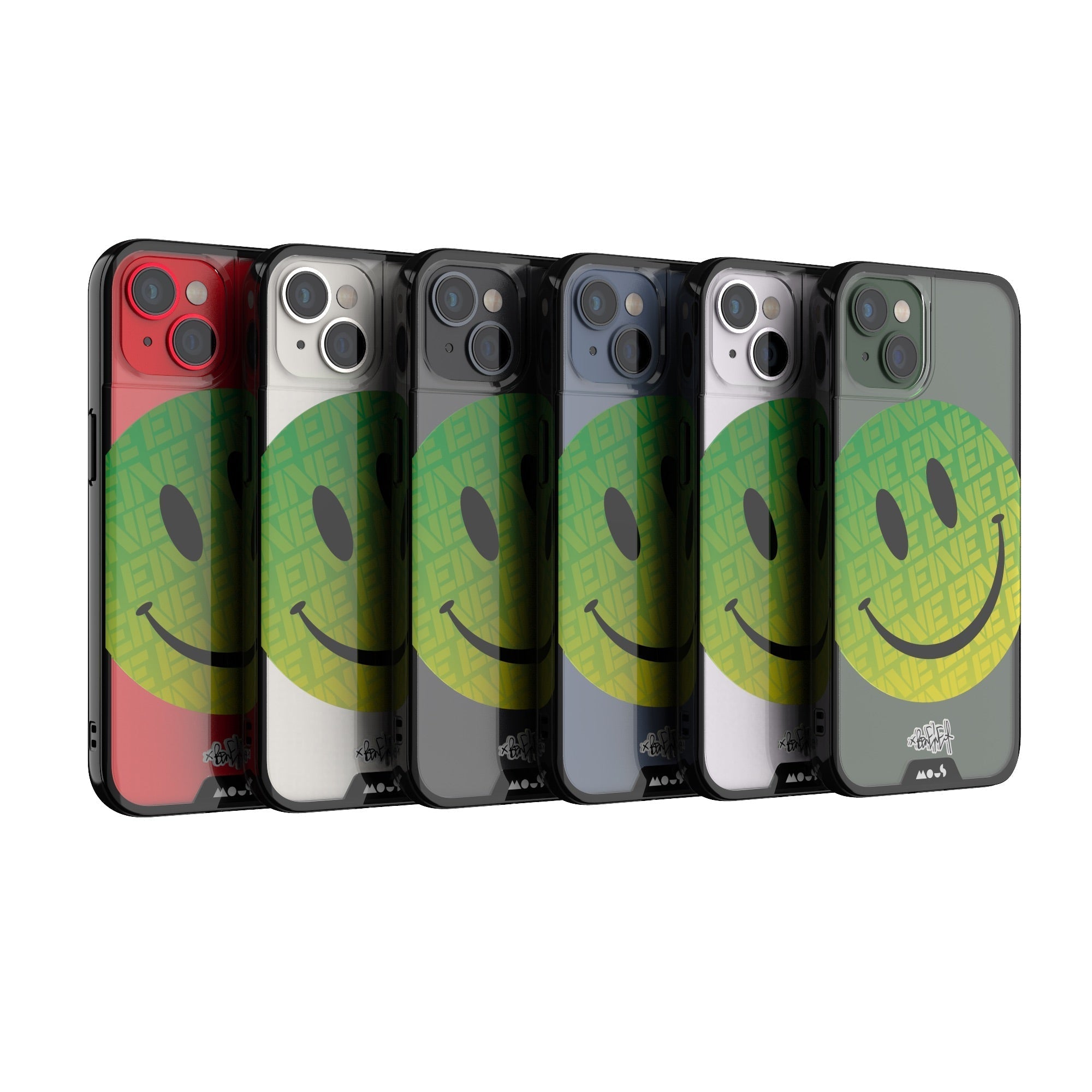 Green Smiley Protective Phone Case - Ben Eine