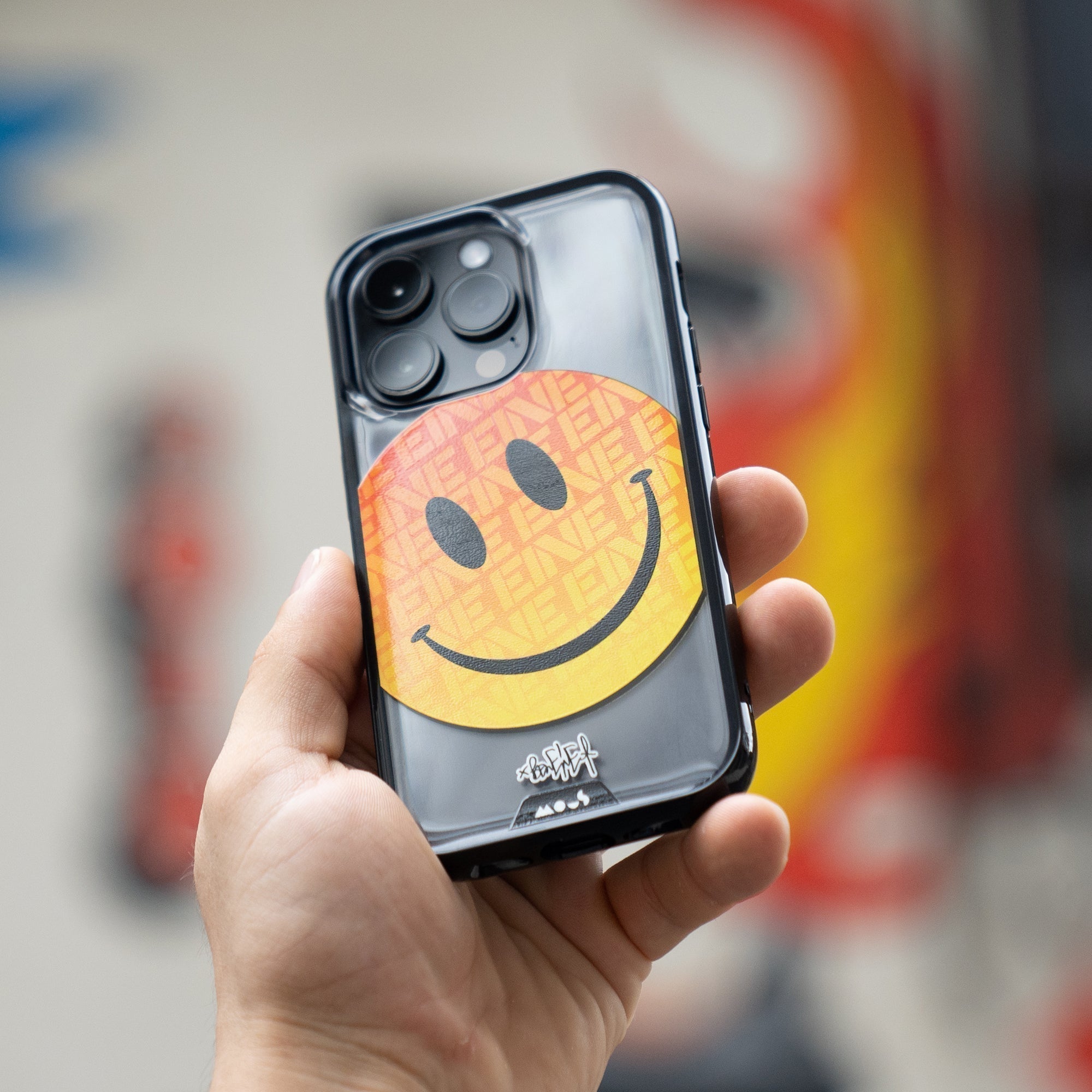 Orange Smiley Protective Phone Case - Ben Eine