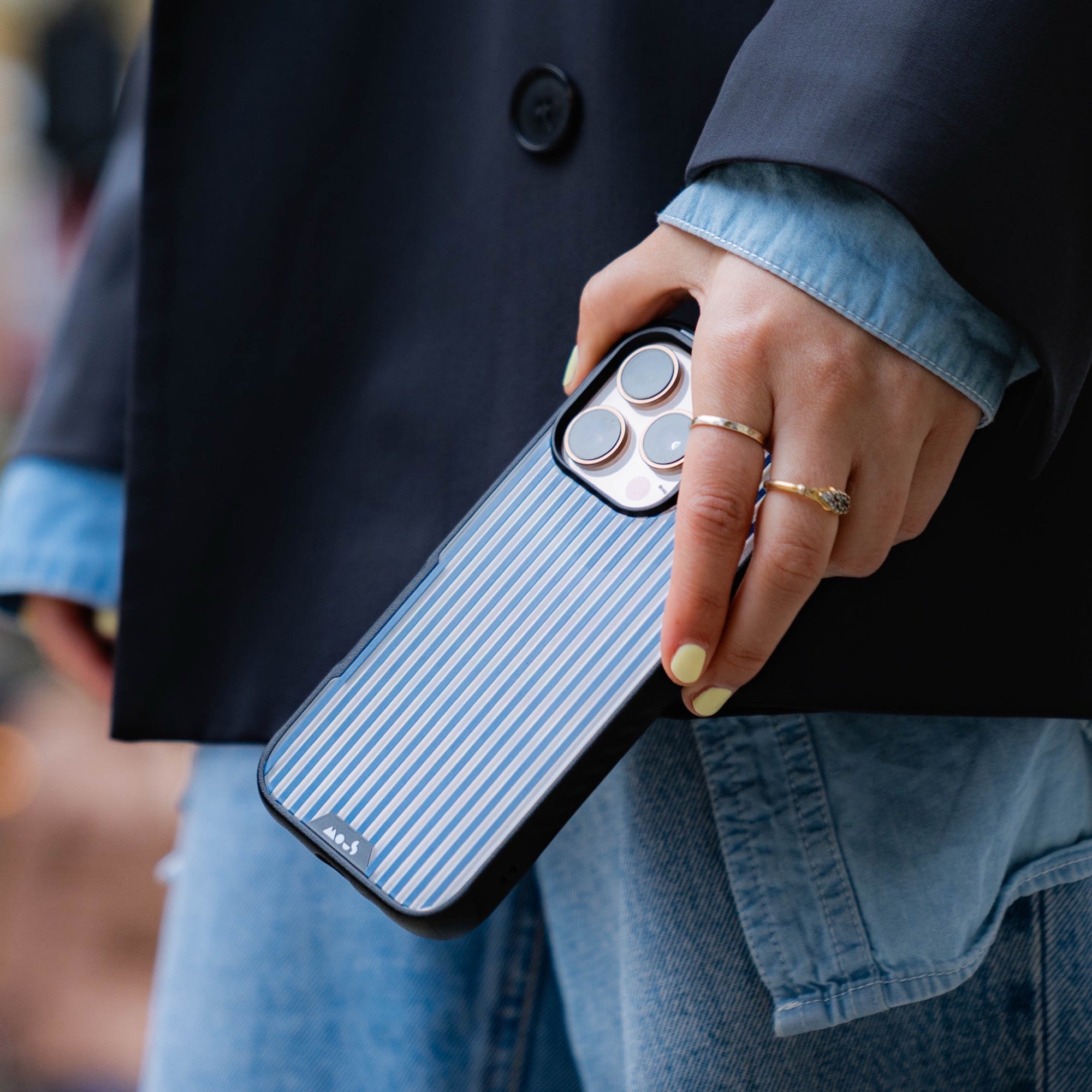 Storm Protective Phone Case - Pinstripe