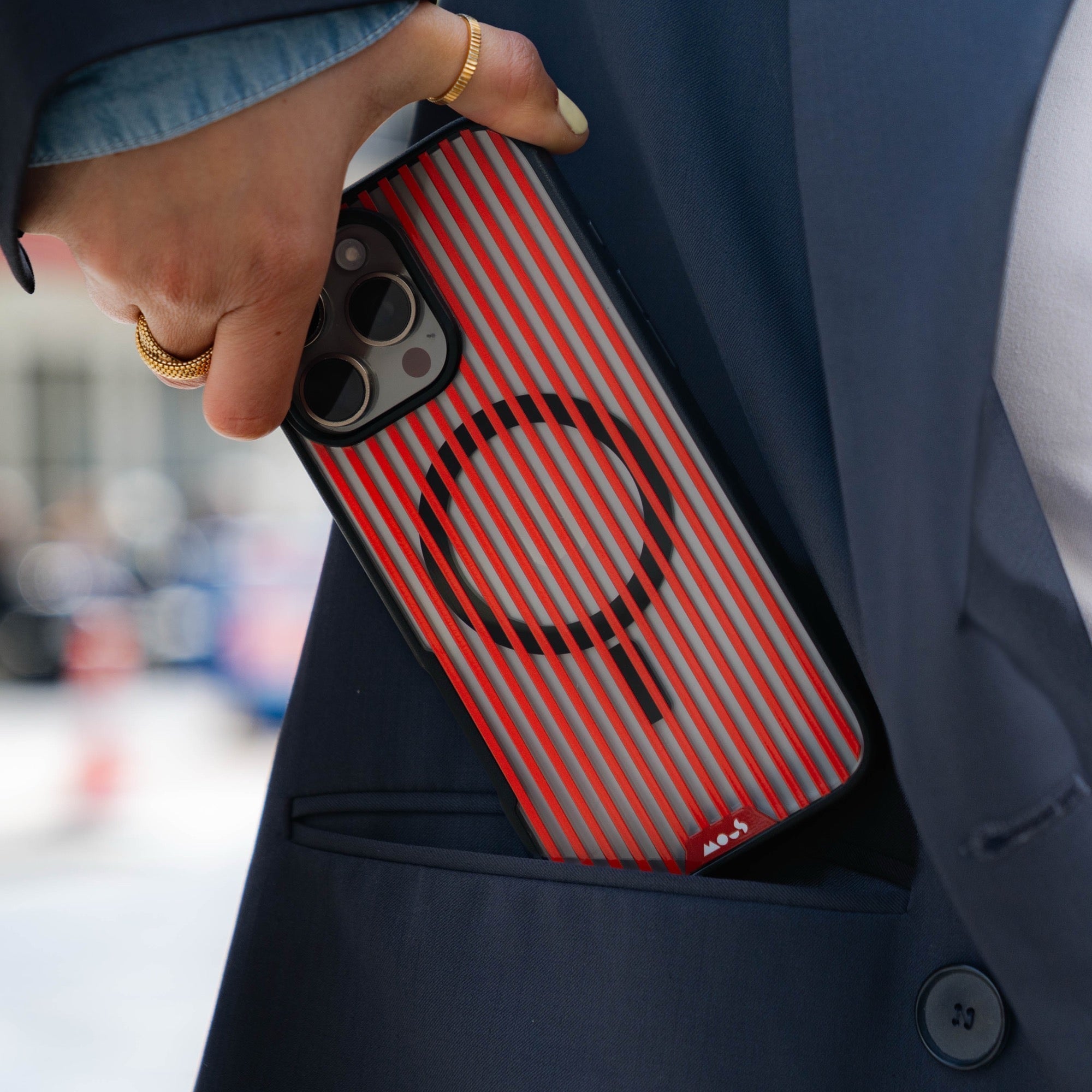 Flame Protective Phone Case - Pinstripe MagSafe