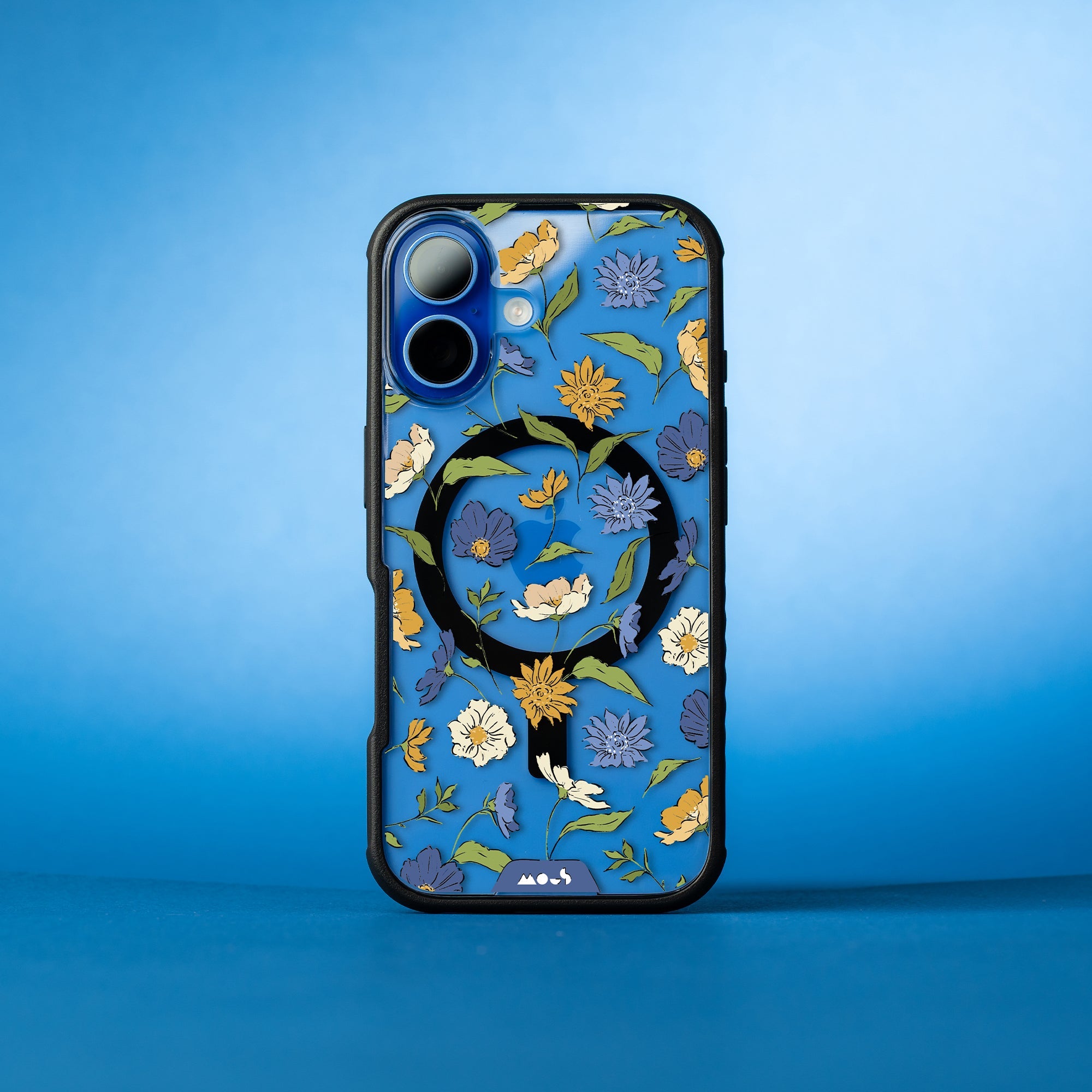 Floral Blue Protective Phone Case - Flowers MagSafe