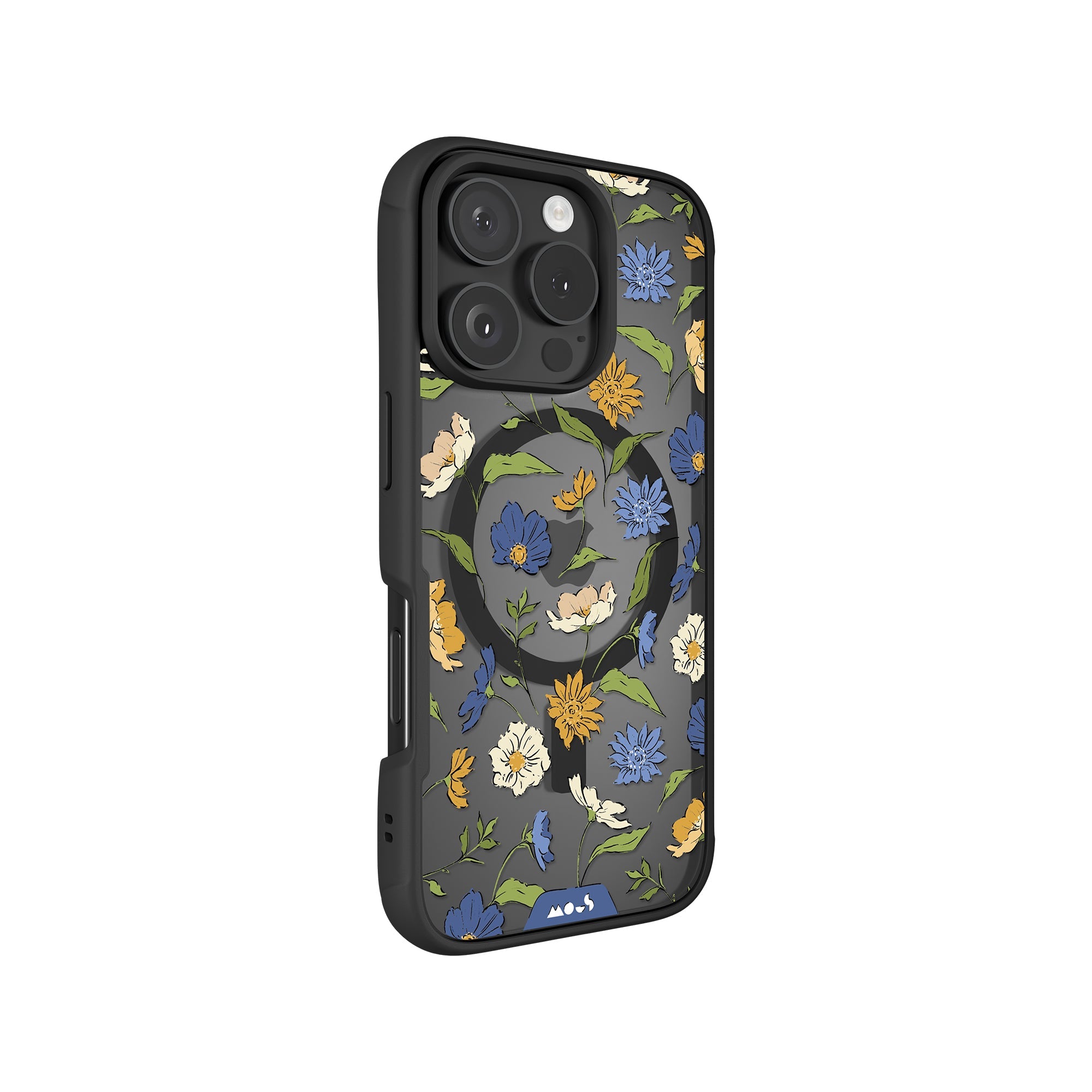 Floral Blue Protective Phone Case - Flowers MagSafe