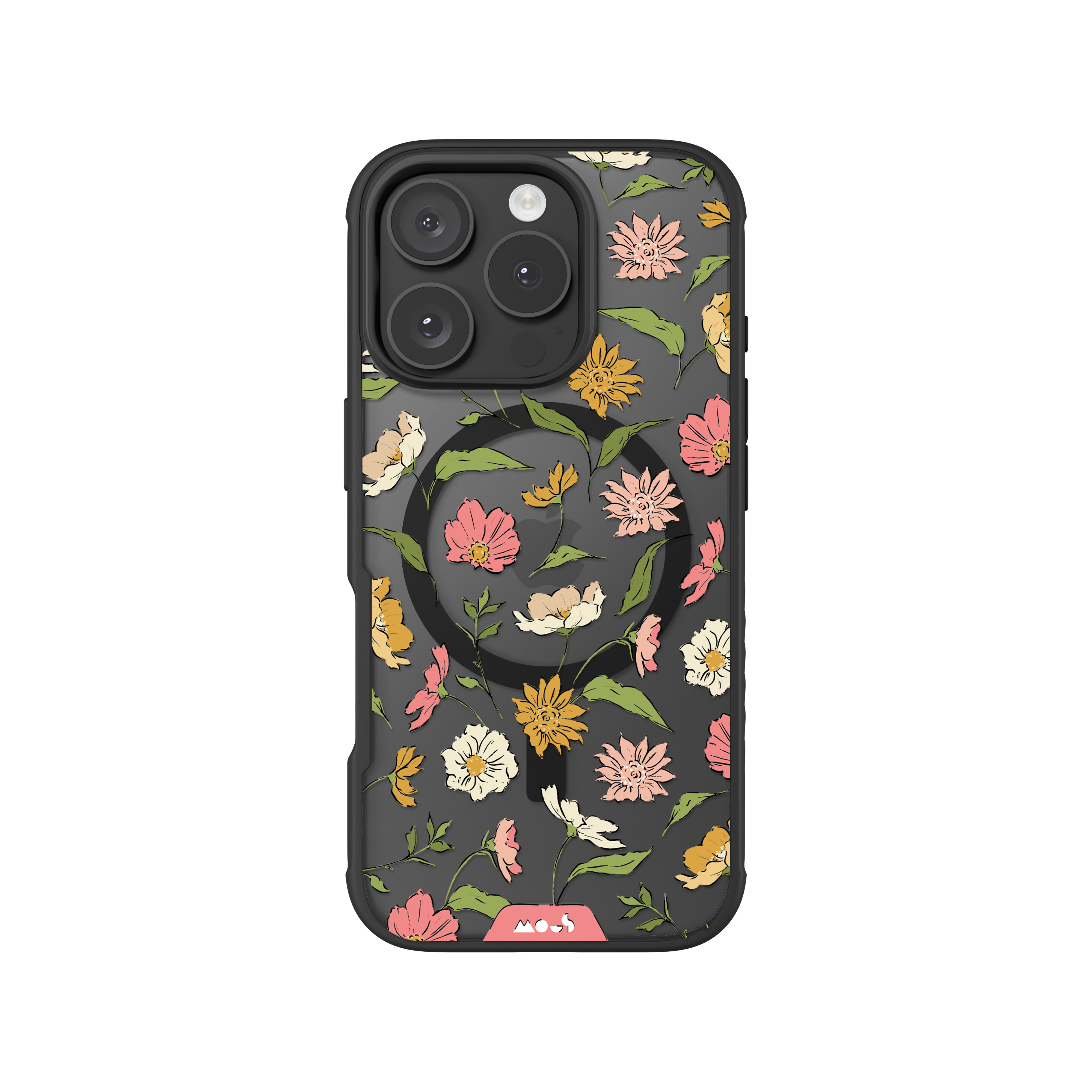 Floral Pink Protective Phone Case - Flowers MagSafe
