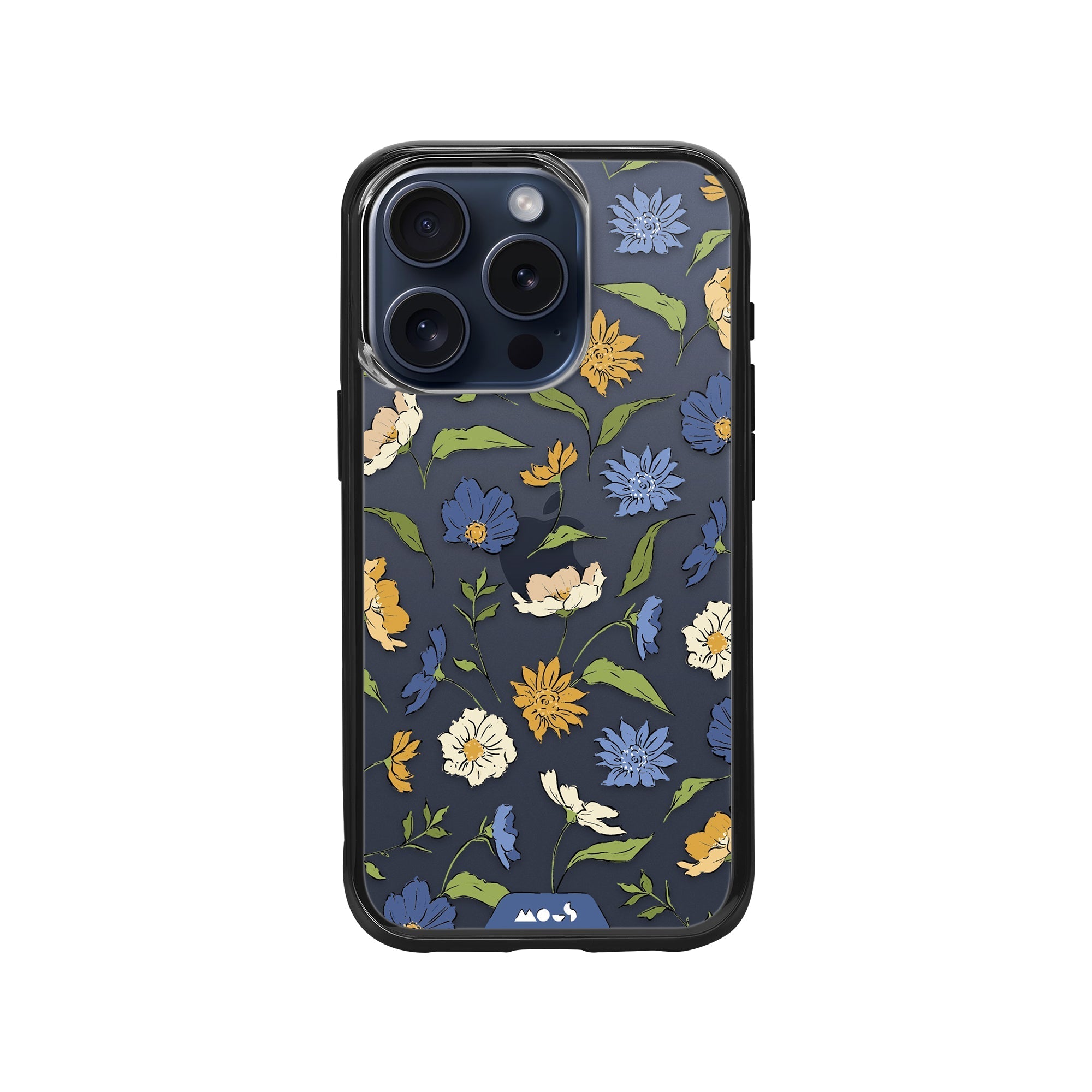 Floral Blue Protective Phone Case - Flowers