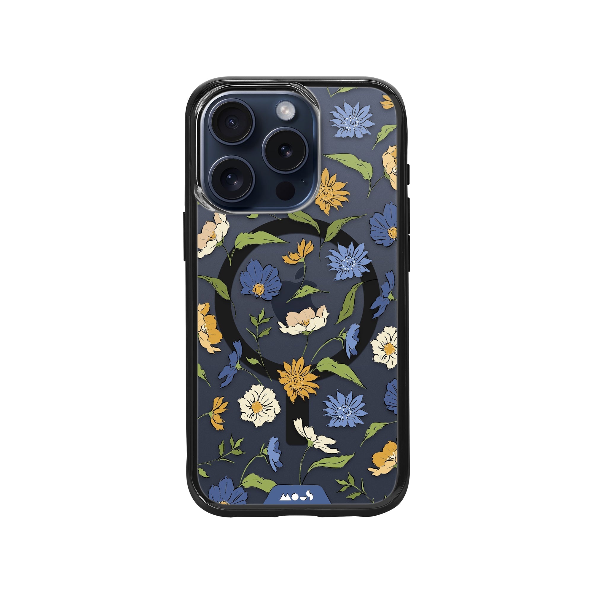 Floral Blue Protective Phone Case - Flowers MagSafe