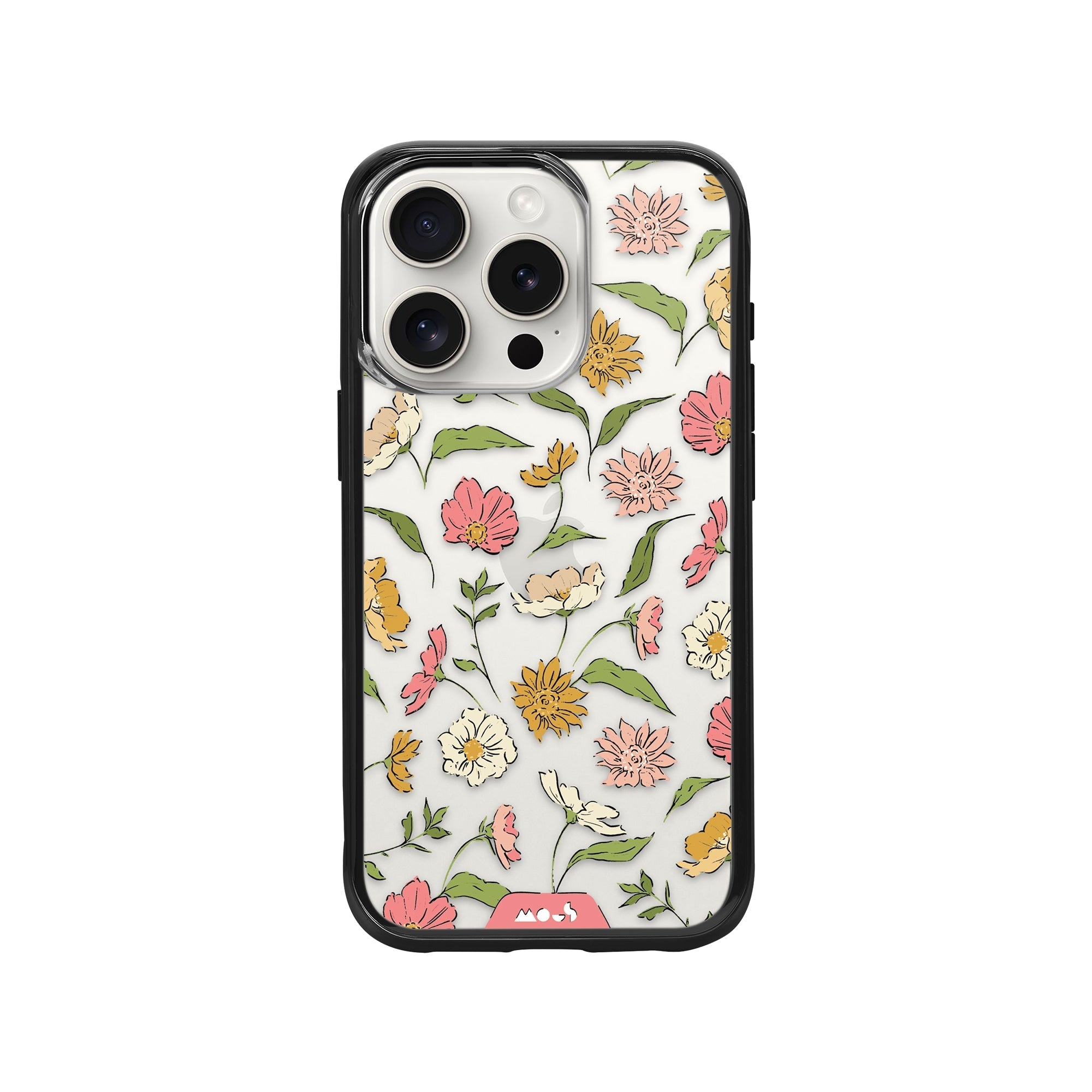 Floral Pink Protective Phone Case - Flowers