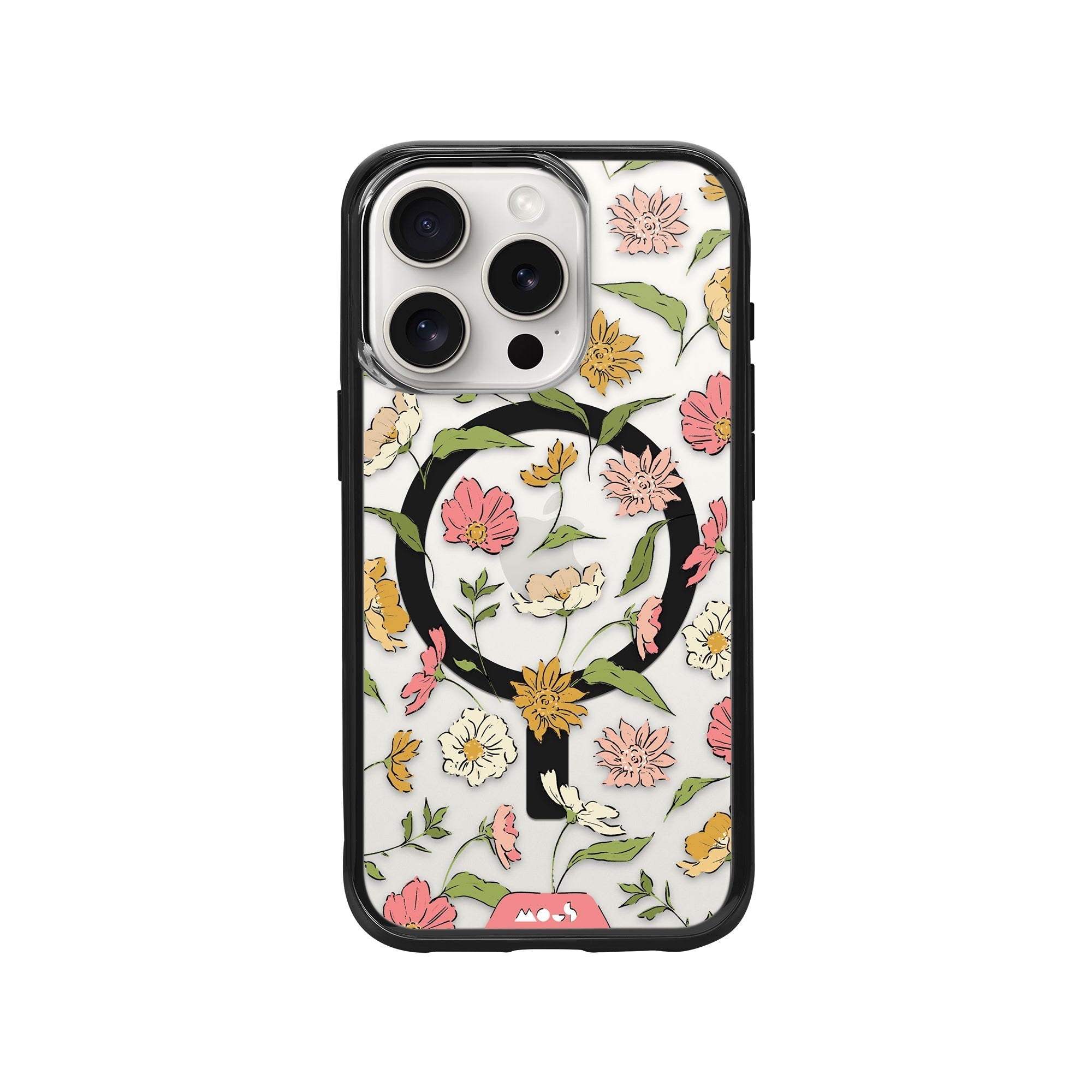 Floral Pink Protective Phone Case - Flowers MagSafe