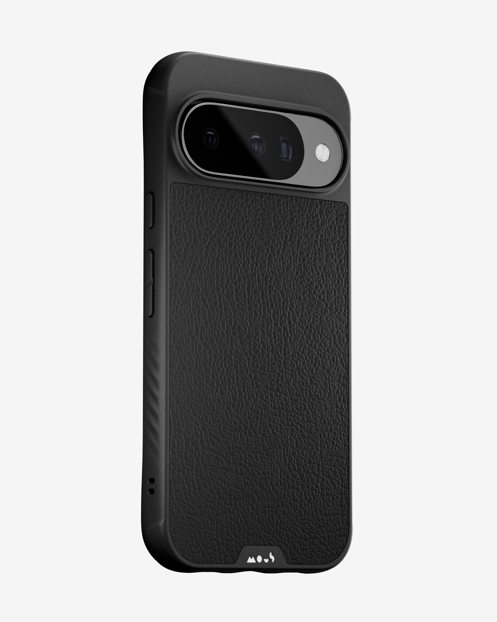Black Leather Protective Phone Case - Limitless