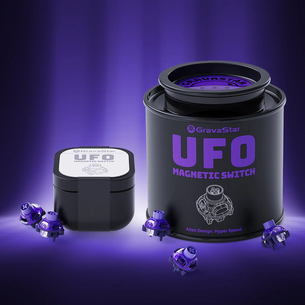 GravaStar UFO Magnetic Switch - Hall Effect Gaming Switches