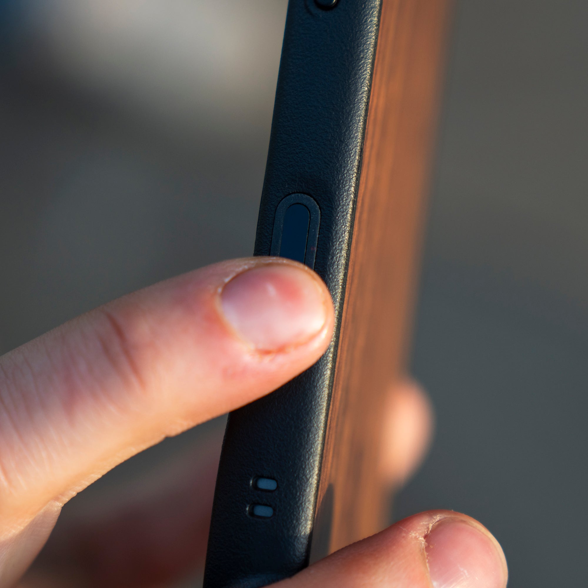 Walnut Protective Phone Case with Camera Control Button - Limitless