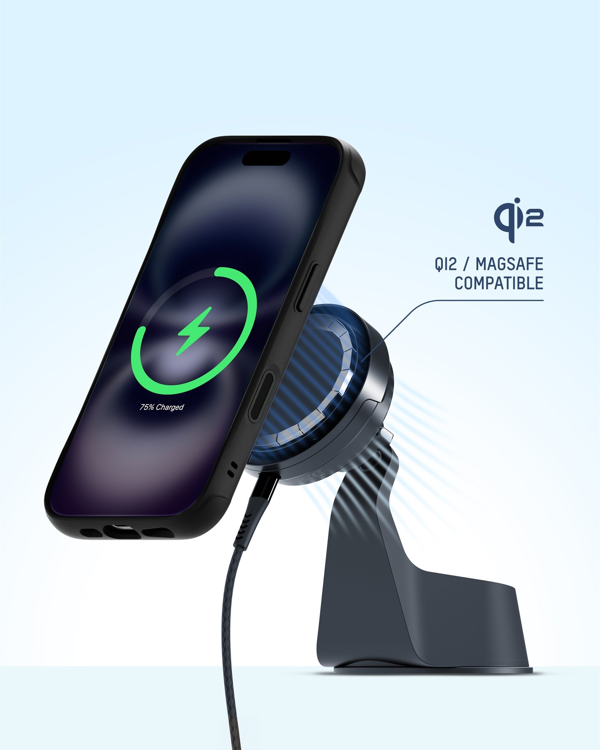 Wireless Charging Suction Mount