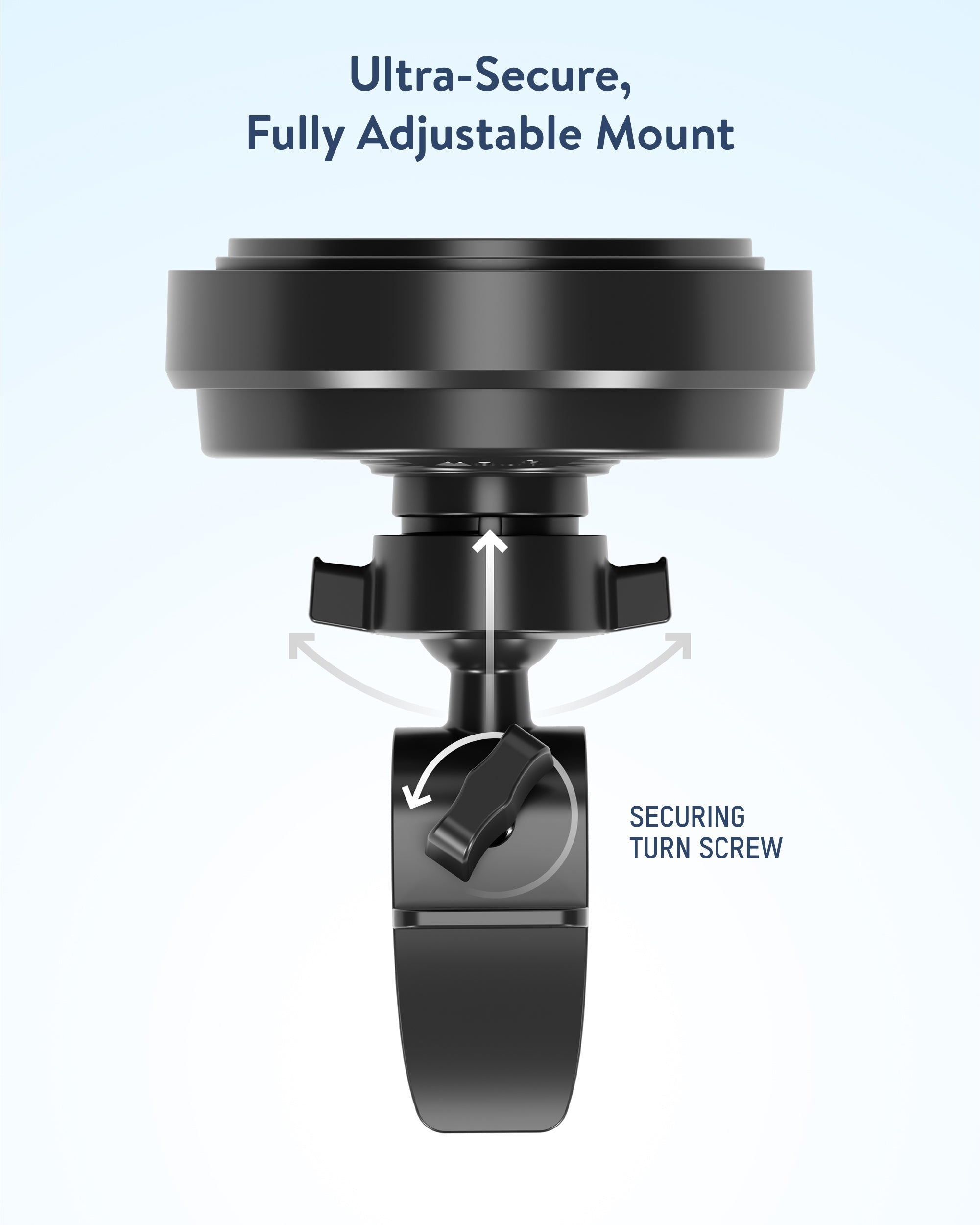 Wireless Charging Car Vent Clip - With Qi2