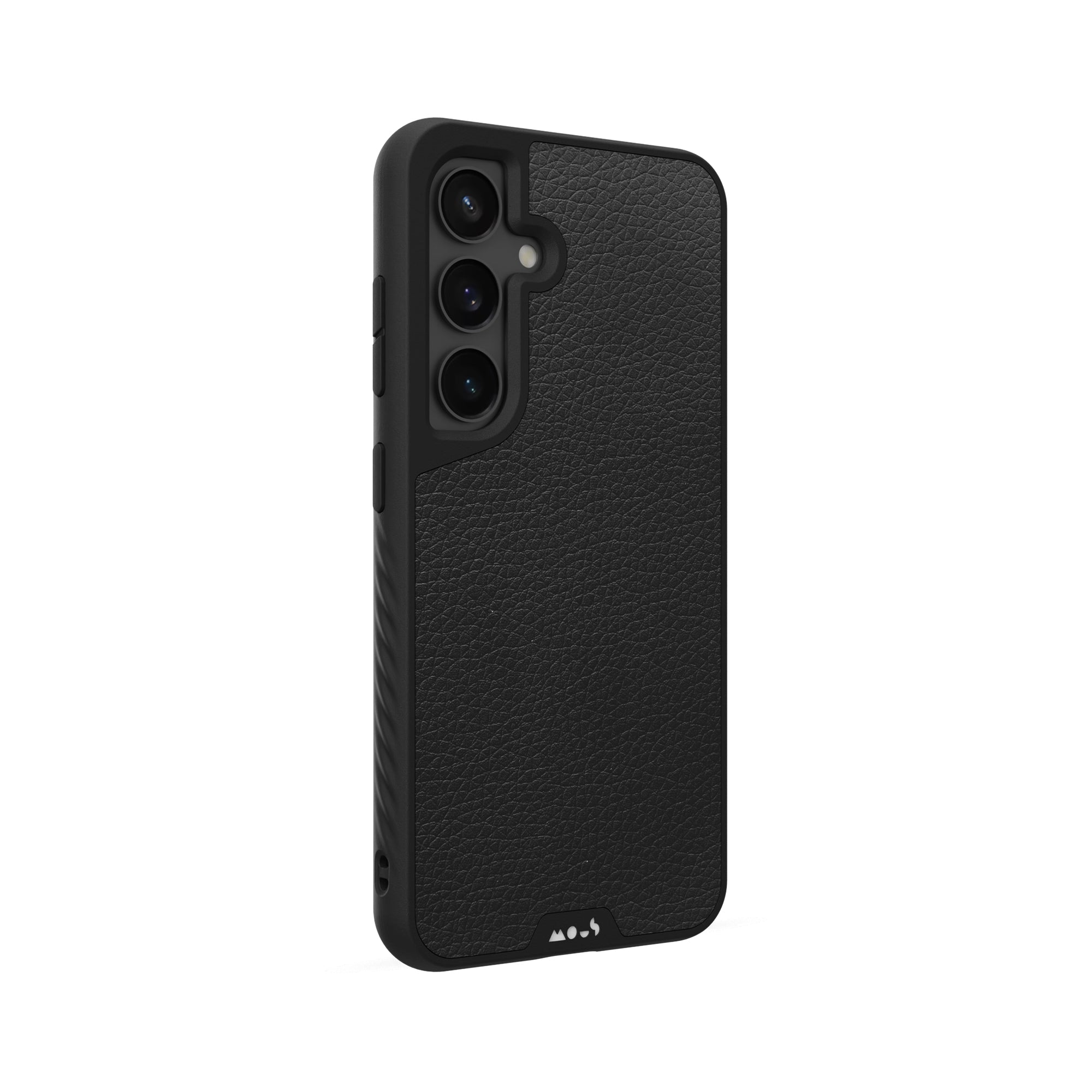 Black Leather Protective Phone Case - Limitless