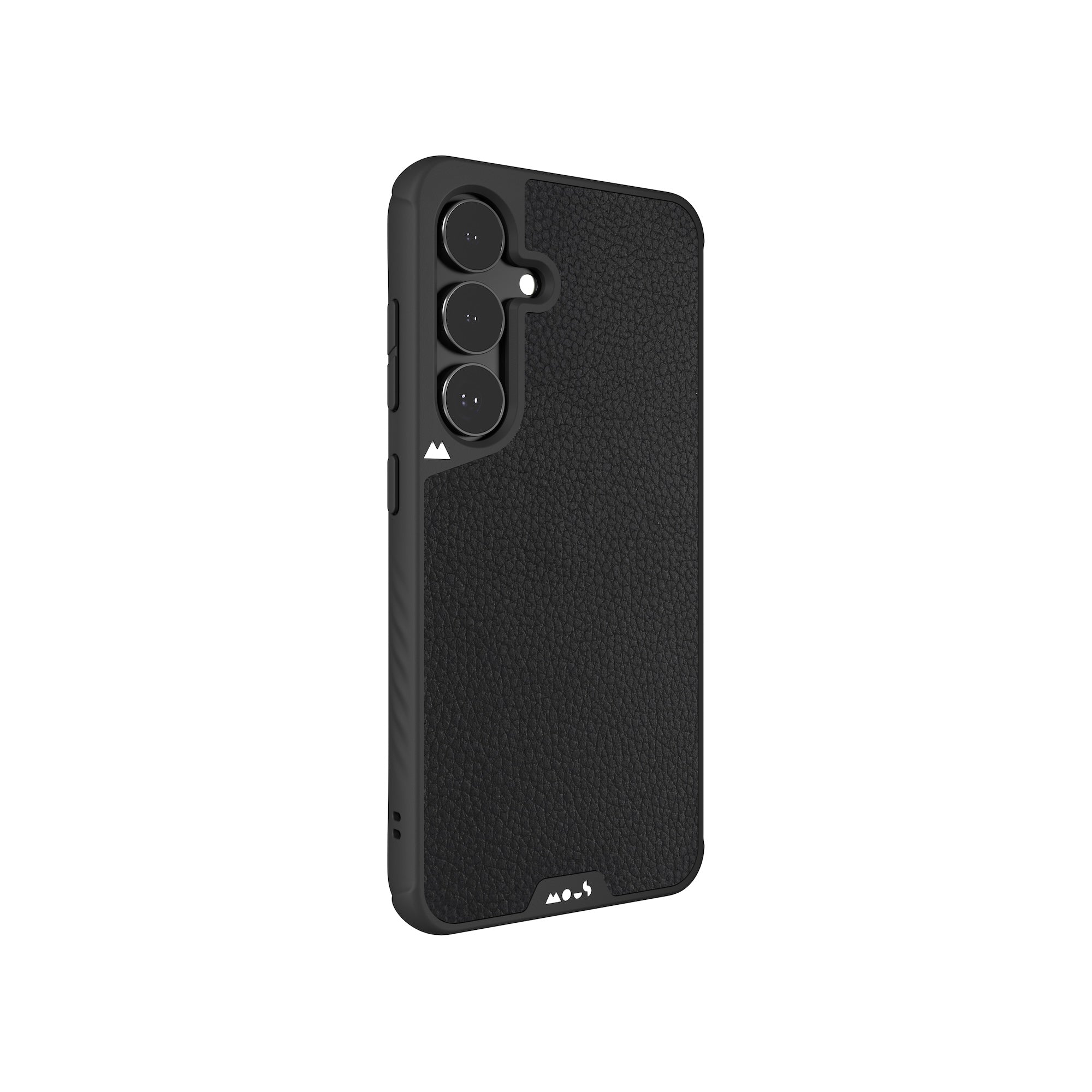 Black Leather Protective Phone Case - Limitless