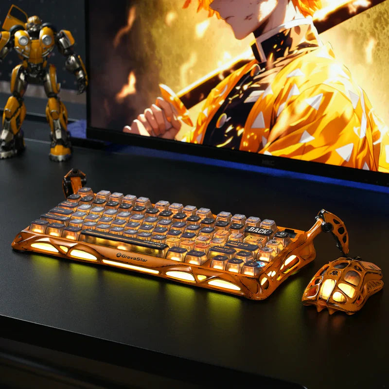 Handcrafted Gaming Set - Battle-Worn Yellow