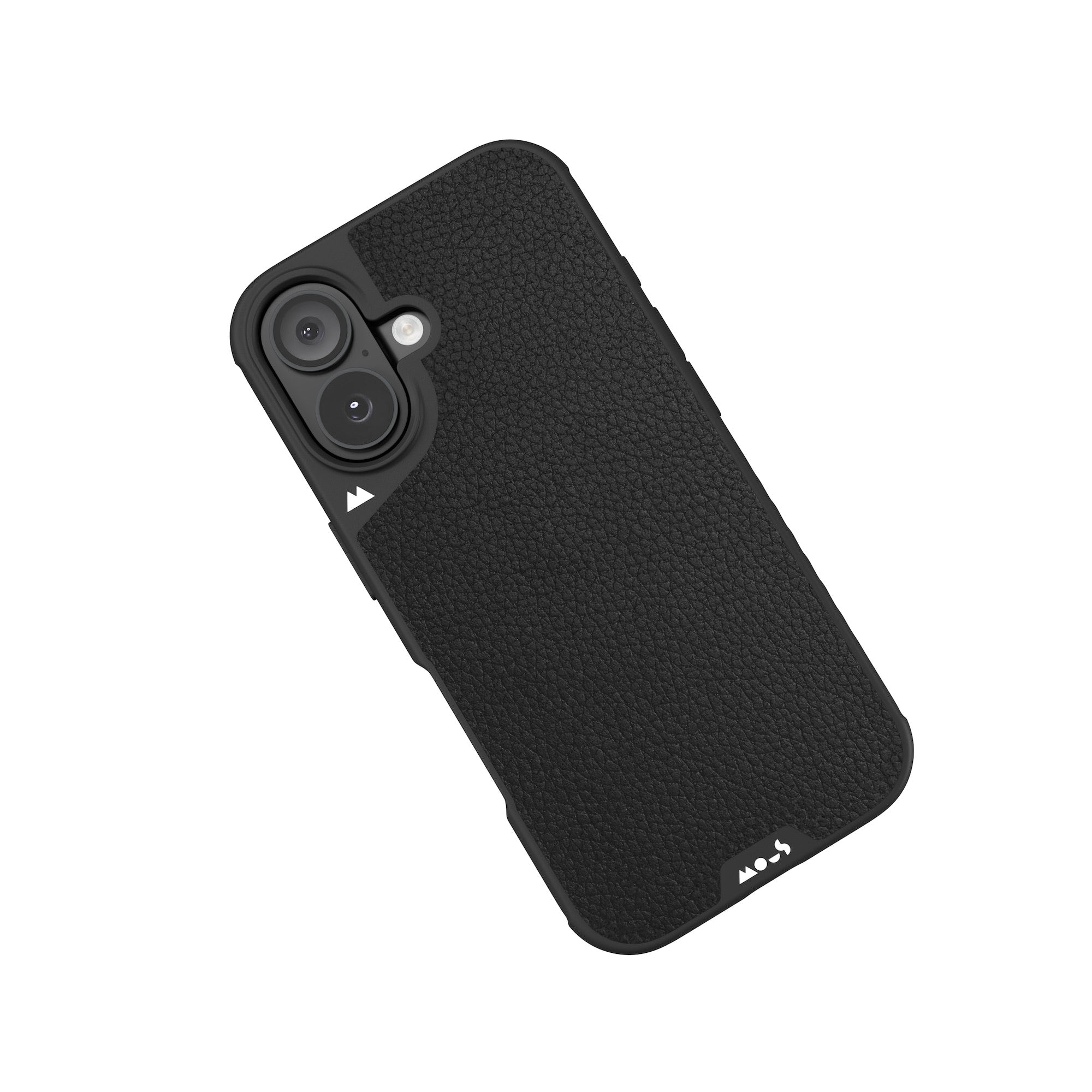 Black Leather Protective Phone Case - Limitless