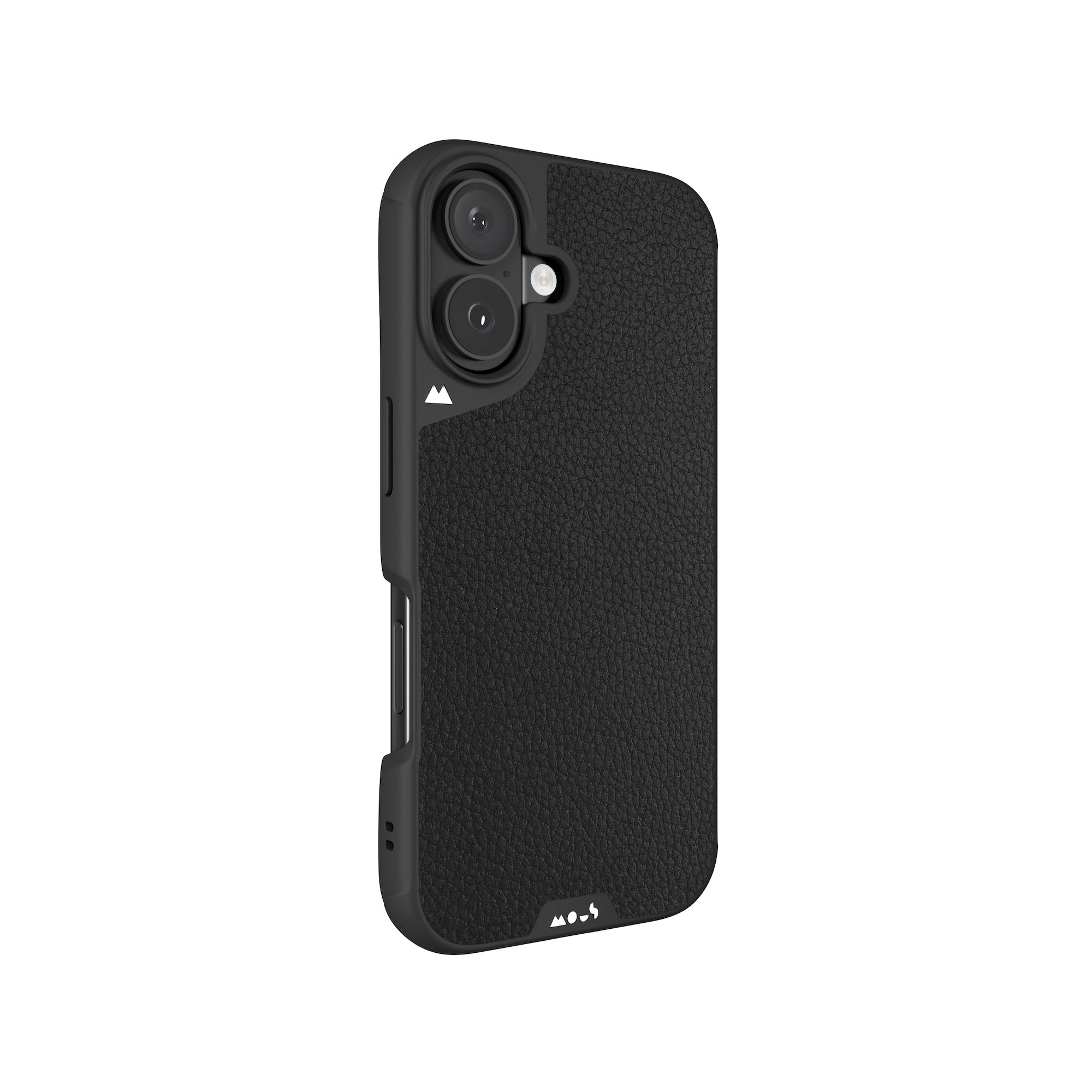 Black Leather Protective Phone Case - Limitless
