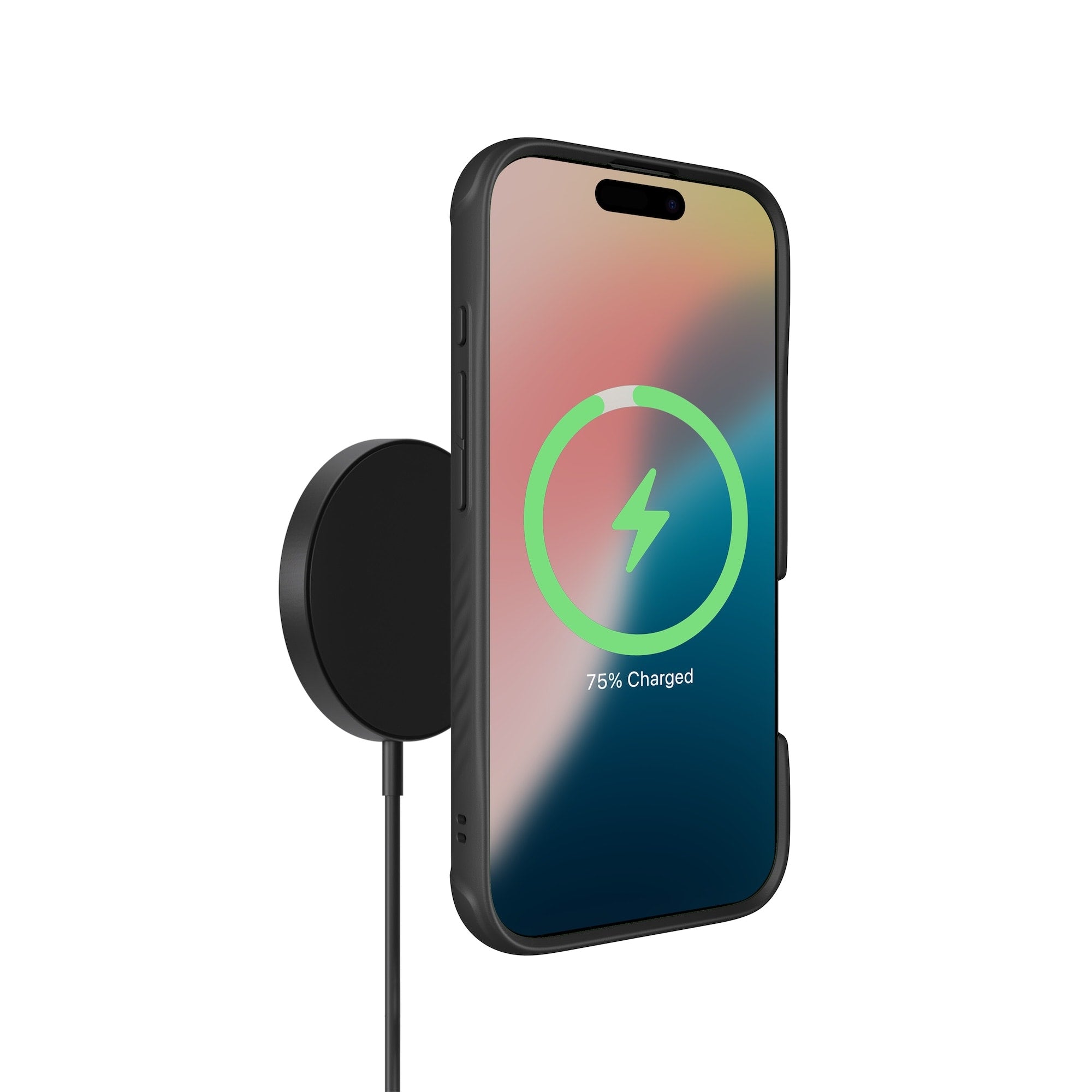 Black Leather Protective Phone Case - Limitless