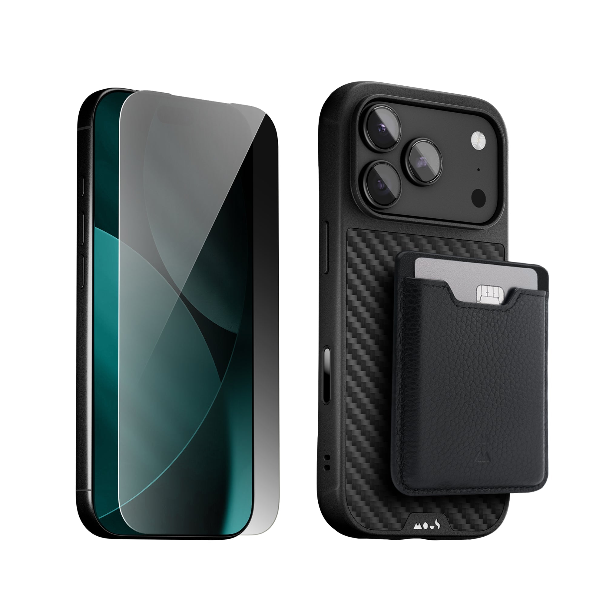 Aramid Fibre Protective Case, Screen Protector and Card Wallet - iPhone Starter Kit